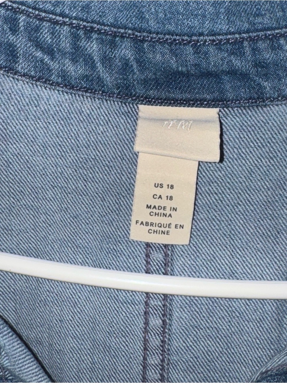 H&M Light Blue Denim Shirt Dress with Belt - Picture 3 of 3